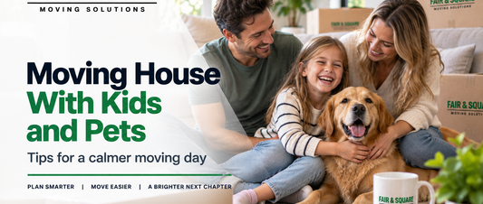 Moving house with kids and pets tips