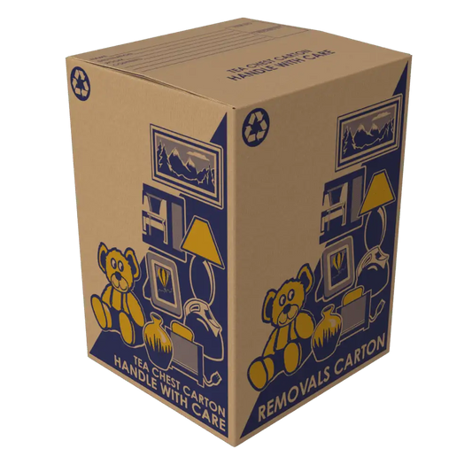Tea Chest moving box - closed