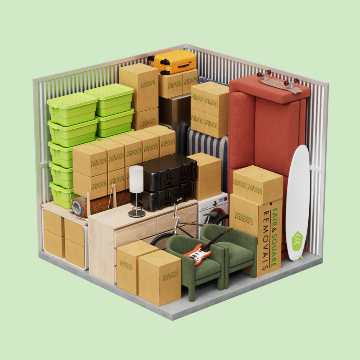 Medium-large storage unit